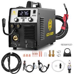 220V 200A 5in1 MIG CUT TIG MMA Welder Gas/Gasless Welding Machine Plasma Cutter