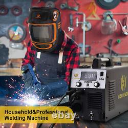 220V 200A 5in1 MIG CUT TIG MMA Welder Gas/Gasless Welding Machine Plasma Cutter