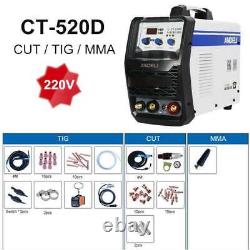 220V 3 In1 Plasma Cutter CUT MMA TIG Electric Welder Display Welding Machine