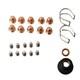 24x For Chicago-electric 95136 Plasma Cutter Part Electrodes Tip, Cup, Consumable