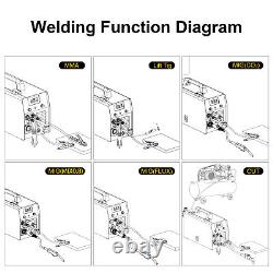 250A 5 in1 MIG CUT TIG MMA Welder 220V Gas/Gasless Welding Machine Plasma Cutter