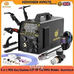 250A 6 in1 MIG CUT HF TIG MMA Welder Gas/Flux Core Welding Machine Plasma Cutter