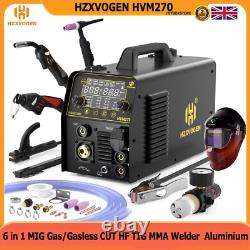 250A 6 in 1 MIG CUT HF TIG MMA Welder Gas/No Gas Welding Machine Plasma Cutter