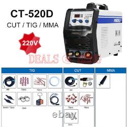 3 In1 Plasma Cutter CUT MMA TIG Electric Welder Display Welding Machine 220V