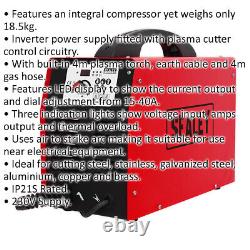 40A Plasma Cutter Inverter with Compressor LED Display 4m Plasma Torch