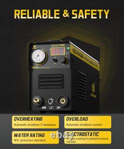 50Amp Plasma Cutter 220V HVC50 Arc Inverter IGBT Clean Cutting Machine & Helmet