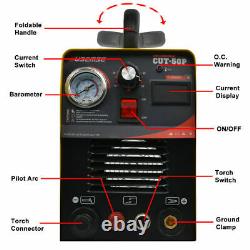 50Amp Plasma Cutter Machine Pilot Arc CNC Compatible P80 Torches 220V UK Cut50p