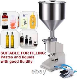 50ml Pneumatic Filling Machine Shampoo Cosmetic Paste Liquid Oil Bottle Filler