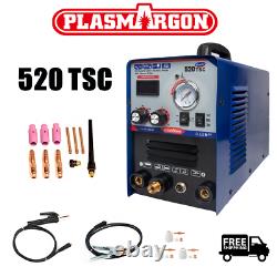 520TSC 220v DC Plasma Cutter MMA/CUT/TIG Inverter Welder Machine & Foot PEDAL