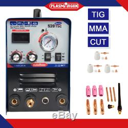 520TSC 3 In 1 Plasma Cutter Stick TIG ARC Welder Machine Torches & Consumable