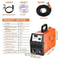 55A 220V Air Plasma Cutter HITBOX Pilot ARC Inverter DC Cutting Machine 1-14mm