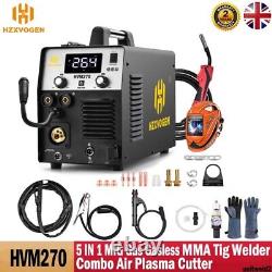 5IN1 Welding Machine& Plasma Cutter MIG CUT TIG ARC Welder 230V 250A Gas/Gasless