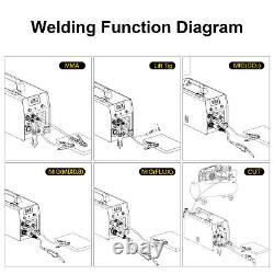 5IN1 Welding Machine& Plasma Cutter MIG CUT TIG ARC Welder 230V 250A Gas/Gasless