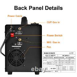 5 IN 1 MIG/CUT/TIG/MMA Welder 250Amp Gas/Gasless Welding Machine Plasma Cutter
