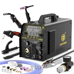 6IN1 MIG/Plasma Cutter/HF TIG/ARC Welder Gas/Gasless Machine Aluminum 250A 230V