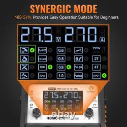 6-in-1 MIG TIG MMA Welder 250A Plasma Cutter 220V Gas Gasless Welding Machine