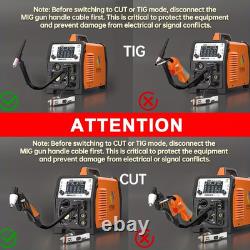 6-in-1 MIG TIG MMA Welder 250A Plasma Cutter 220V Gas Gasless Welding Machine
