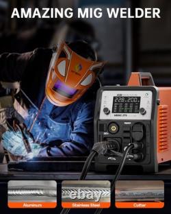 6in1 MIG&CUT Machine 200A Aluminium HF TIG Spot MIG MMA Air Plasma Cutter Combo