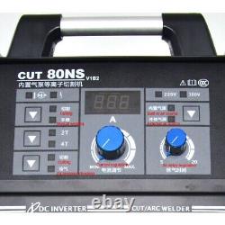 80Amp Arc Plasma Cutter Machine IGBT Inverter 220V/380V Built-in Air Pump 1-20mm