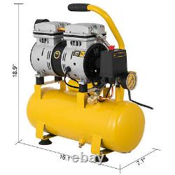 9 L Oil-free Air Compressor 600W 1HP 4CFM 8BAR Plasma Cutter Welding Machine