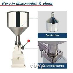 A03 5-50ml Manual liquid Paste Cream Oil Filling Machine 0.17-1.7oz Filler