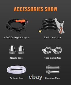 Air Plasma Cutter HF Clean Cut Pilot Arc DC 220V Plasma Cutting Machine UK Plug