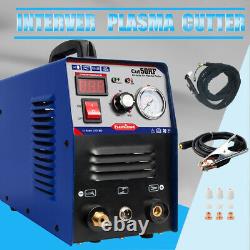 Blue CUT50 Portable Plasma Cutting Machine HF Air Cut 14mm 50A 240V+Consumables