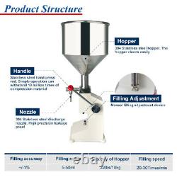 CE A03 Manual Filling Machine For Cream & Shampoo & Cosmetic, Liquid 550ml