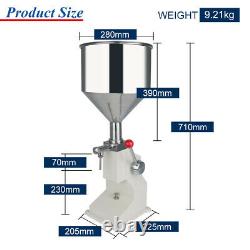 CE A03 Manual Filling Machine For Cream & Shampoo & Cosmetic, Liquid 550ml