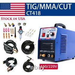 CT312 Plasma Cutting Welder Machine 3IN1 CUT/TIG/MMA DC Dual Voltage 110/220V