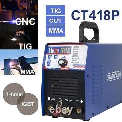 CT418P Pilot Arc Plasma Cutter/TIG/MMA Pulse Welding Machine CNC 230V 40-180A