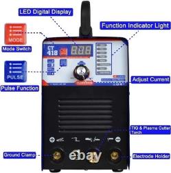 CT418 3-IN-1 220V Plasma Cutter Welder Machine 40A CUT/180A TIG/160A MMA