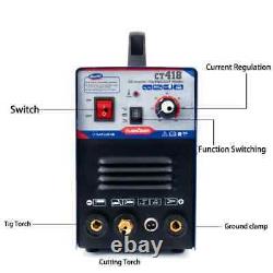 CT418 3 in 1 Plasma Cutter TIG/MMA Welding Machine Welding 1 to 8mm 230V+CSA