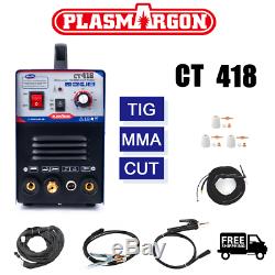 CT418/CT418 Pilot Arc TIG/MMA/CUT Air Plasma Cutter Welding Machine 110/220V