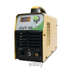 CUT50 Air Plasma Cutter 50Amp 110/220V Electric Digital Inverter Cutting Machine