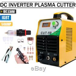 CUT50 Plasma Cutter Inverter 50A DC 230V Air Cutting Machine CUT 12mm&Torch Kits