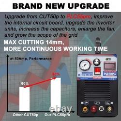 CUT55Pro 220V 55A Plasma Cutter Machine IGBT Inverter Portable LED Display