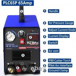 CUT65Pro 220V 65A Plasma Cutter Machine IGBT Inverter Pilot Arc LED Display