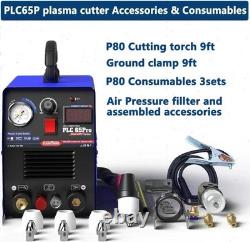 CUT65Pro 220V 65A Plasma Cutter Machine IGBT Inverter Pilot Arc LED Display