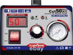 CUT-50 50A Air Plasma Cutter Machine Inverter Cutter Touch Pilot Arc 220V P80