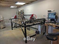 Cnc 3 axis woodwork router/plasma cutter machine 8ftx4ft