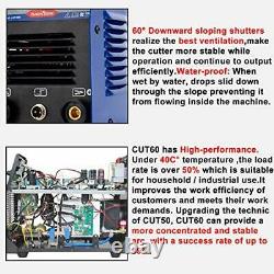 Cut60, 60Amp plasma cutting machine, 110V/220V (±15%) dual voltage DC IGBT CNC