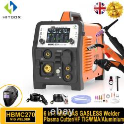 HBMC270 MIG/TIG/MMA/CUT 6in1 MIG Welding Machine 200A 240V HF TIG Plasma Cutter