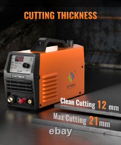 HF Air Plasma Cutter Digital IGBT CUT Pilot Arc Plasma Cutting Machine UK Plug