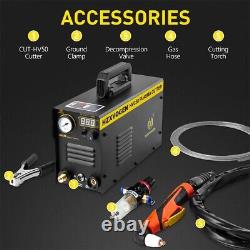 HF Plasma Cutter 50Amp Touch Pilot ARC DC Air IGBT Inverter Clean Cut Machine UK