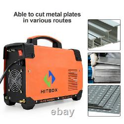 HITBOX 220V 50A Air Plasma Cutters Steel Aluminum Cutting Machine 60% Duty Cycle