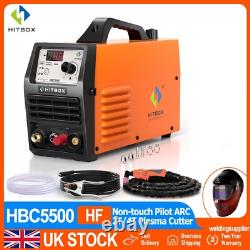 HITBOX 230V Air Plasma Cutter 55Amp HF Non-Touch Pilot Arc Cutting Machine IGBT