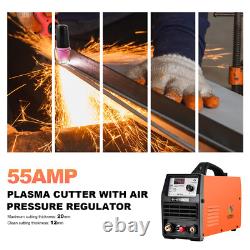 HITBOX 230V Plasma Cutting Machine 55A Air Plasma Cutter 2T/4T Inverter WithHelmet