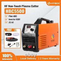 HITBOX 2T/4T Air Plasma Cutter HF Non-Touch Pilot Arc 55Amp 220V Cutting Machine