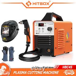 HITBOX 45Amp Air Plasma Cutter Non HF Clean Cut IGBT Pilot Arc Cutting Machine